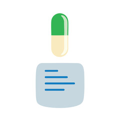 Medical Prescription Pill and Paper.