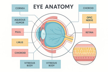 Eye Anatomy Illustration: Detailed Diagram of the Human Eye Structure [Illustration]