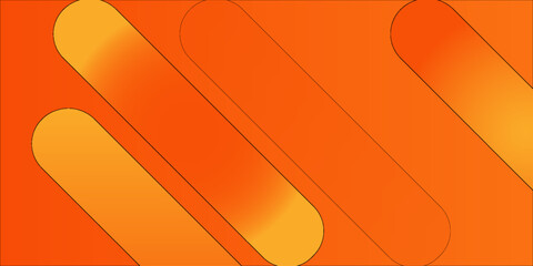 Abstract orange background with diagonal lines. Dynamic shapes composition.