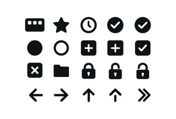 vector solid black filled icons Toolbar (Basic) toolbar icon toolbar new toolbar old toolbar valid toolbar invalid toolbar active toolbar inactive toolbar add toolbar remove toolbar confirm.