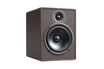 Fototapeta premium Wooden Studio Loudspeaker on Transparent Background