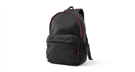 Black backpack with red accents (8)