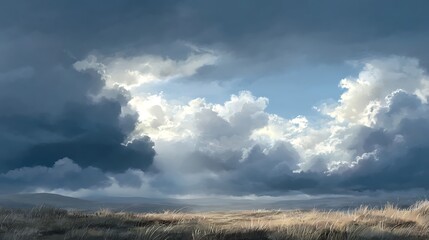 Fototapeta premium blue sky with clouds