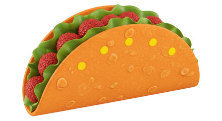 Isolated Taco
