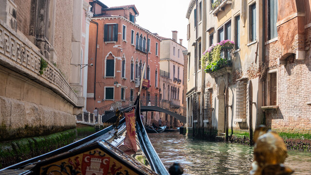 Gondola ride in Venice italy