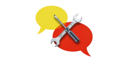 Isolated Tools and Speech Bubbles