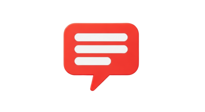 Isolated Speech Bubble Icon