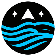 the sun sets and rises over the ocean