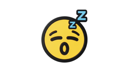 Isolated Sleeping Emoji