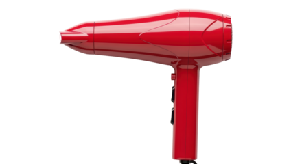 Isolated Red Hair Dryer