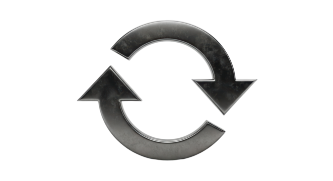 Isolated Refresh Arrow Symbol