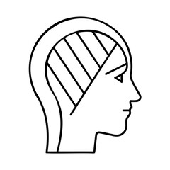 Silhouette Of A Woman Head