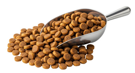 Isolated Dog food with scoop
