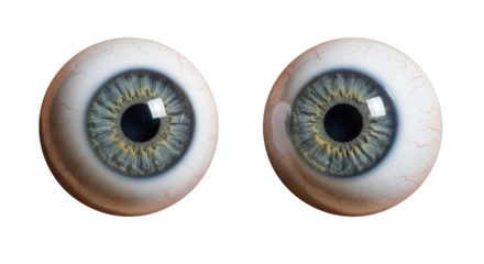Isolated Pair of Human Eyes