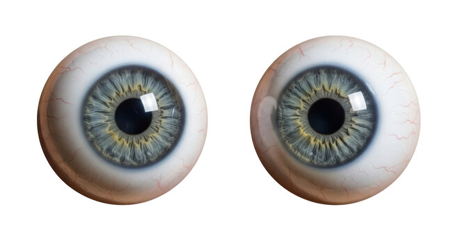 Isolated Pair of Human Eyes