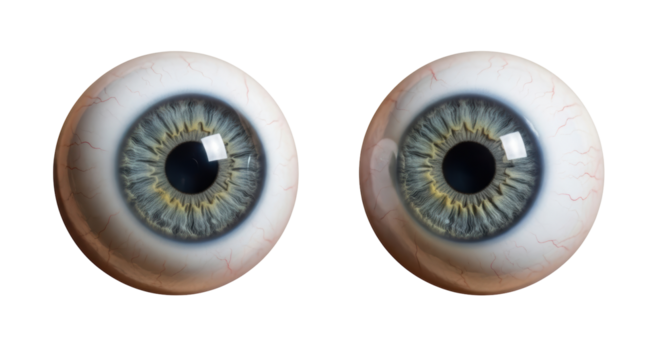 Isolated Pair of Human Eyes