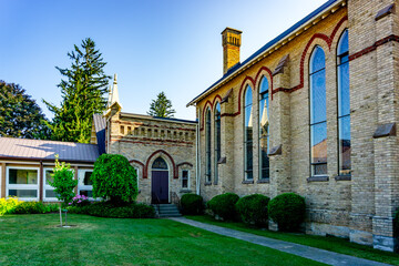 Trinity Evangelical Lutheran church of Sebastopol, Ontario, Canada built in 1883.
