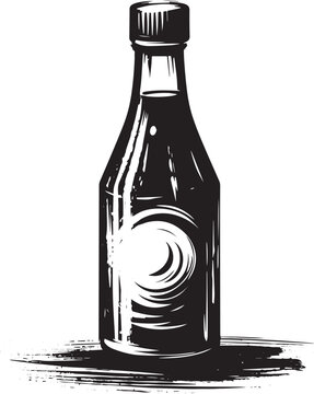 black bottle soy sauce clip art preview