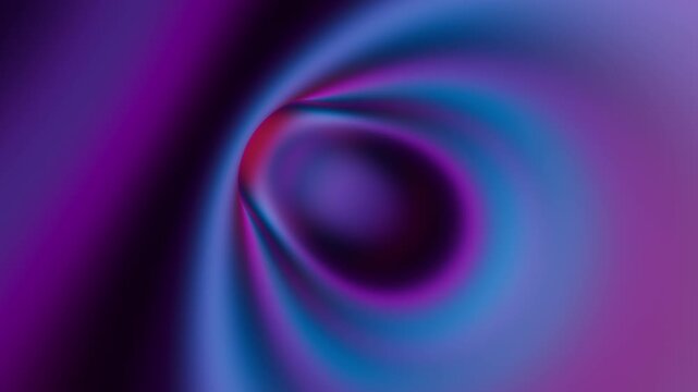 looping 3d animation. Abstract hypnotic multicolored gradient background. Ambient and tranquil wallpaper. Flight through the endless round tube or tunnel