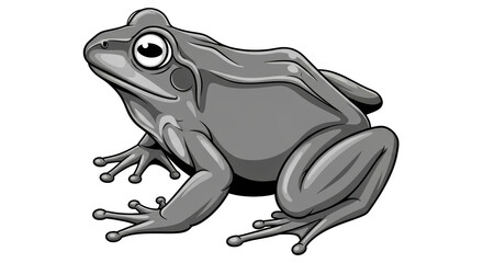 Isolated Cartoon Frog