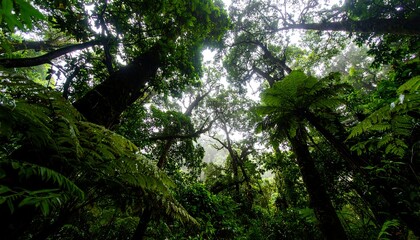 Fototapeta premium Lush rainforest canopy