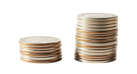 Isolated Stacks of Coins