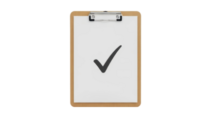 Isolated Clipboard with Checkmark Icon