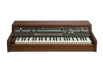 Vintage Electric Piano on Transparent Background