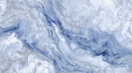 Obraz premium Blue and white swirling patterns resemble marble stone, abstract, airy texture