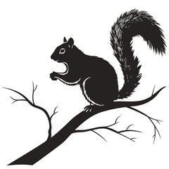 Squirrel on branch