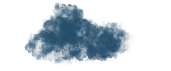blue cloud transparent