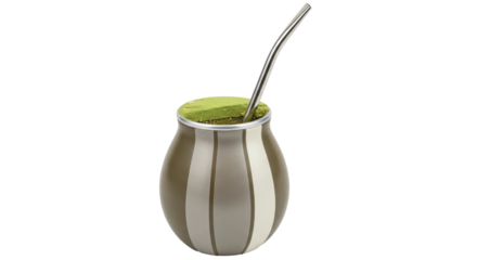 Isolated Mate Tea Gourd
