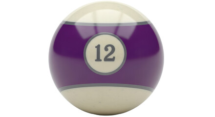 Isolated Striped Billiard Ball Number 12