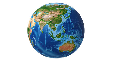 Isolated Planet Earth