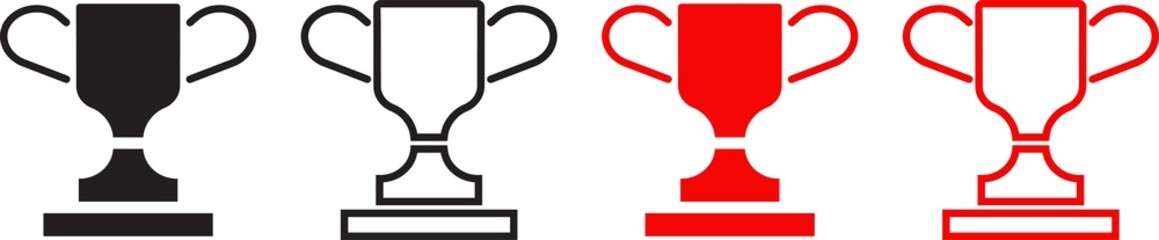 Trophy and Award Icons for Winners