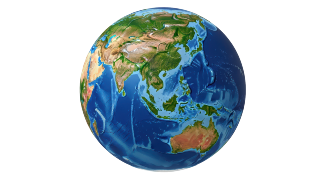 Isolated Planet Earth