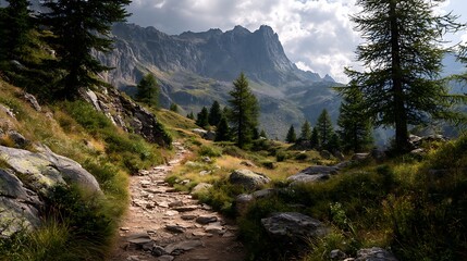 Obraz premium mountain road in the mountains