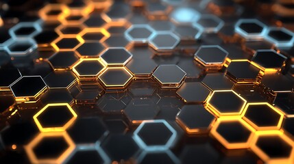 seamless pattern with honeycomb