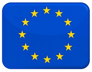 European Union flag, button style