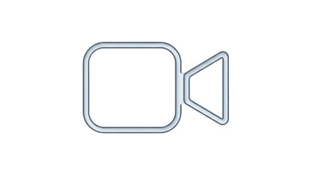 Isolated video camera outline