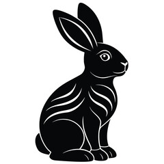 chocolate bunny vector illustration