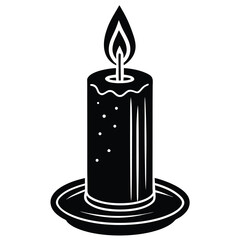 easter candle vector illustration