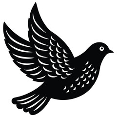 easter dove vector illustration