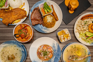 Gourmet mostrito sandwich with tenderloin, poached organic egg, and rocoto sauce with fresh herbs, served on toasted brioche bread