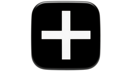 Isolated Plus Sign Icon