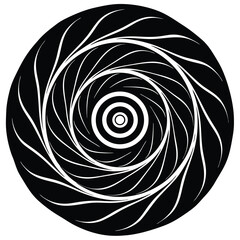 egg spiral vector illustration