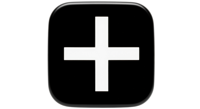 Isolated Plus Sign Icon