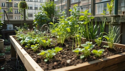  Microfarm with Greens in Urban Setting