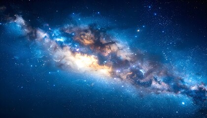 Obraz premium image of a galaxy with a very long cloud