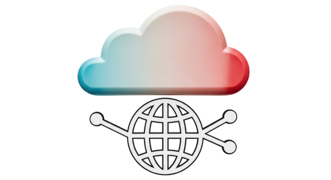 Isolated Cloud and Globe Network